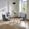 Velvet Dining Chairs Metal Legs Living Room Kitchen Accent Chair Seat w/ Cushion