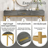Console Table Slim Side Table Narrow Hallway Furniture Cabinet with Drawers