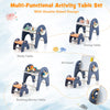 Kids Art Easel & Stool Set Double-Sided Toddler Convertible Activity Table