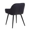 Noble Set of 2 Dining Chairs Velvet Armchairs Upholstered Soft Seat Back Metal