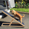 Portable Freestanding Dog Adjustable Heights Non-Slip Puppy Ramp Carpet Stair UK