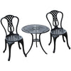 Garden Bistro Set Outdoor Table Chairs Aluminium Patio Lawn Furniture