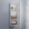 1200mm Tall Bathroom Wall Hung Storage Cabinet Cupboard Modern Soft Close White