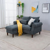 Panana 2 Seats Loveseat Couch Sofa Ottoman Upholstered Furniture for Small Space