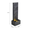 Slate Fall Electric Water Feature OutdoorGarden LED Fountain Cascading Waterfall