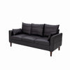 Panana Linen Fabric 2 & 3 Seater Sofa Couch with Wood Legs 3 Colours