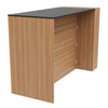 3 Tier Bar Table Cabinet Dining Table Kitchen Island 3 Storage Drawers Cupboard