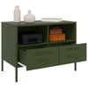 TV Cabinets 2 pcs Olive Green 68x39x50.5 Cold-rolled Steel S7V7