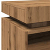 Bedside Cabinet with LED Lights Artisan Oak 40x39x48.5 cm