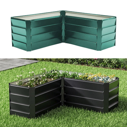 115cm Garden Raised Bed Vegetable Herbs Planter Outdoor Flower Trough Grow Box