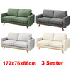 3 Seater Corduroy Sofa Modern Sofa Couch Settee Armchair Room Home Office 172cm