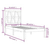 Bed Frame White Solid Wood Pine 75x190 cm Small Single