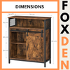Vintage Industrial Sideboard Rustic Drinks Cabinet with Shelf Side Storage Unit