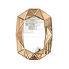 Large Edged Wall Mirror Wide Beveled Statement Accent Vanity Mirror HD Art Decor