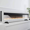 40inch Electric Fire Free Standing Wall Mounted Fireplace Inset RGB Color Flames