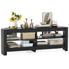 Corner TV Stand 3-Tier Entertainment Center Console Table w/Shelves
