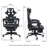 Computer Gaming Chair Ergonomic Executive Office Chair Massage Footrest Recliner