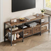 Industrial TV Stand Cabinet 160cm with 2 Storage Cabinet for Living Room