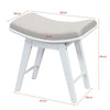 Dressing Chair Wooden Make-Up Stool Bedroom Vanity Bench With Sponge