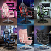 Executive Racing Gaming Chair Faux Leather Computer Desk Chair Swivel Adjustable