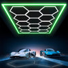14 x Hexagon LED Lighting Car Detail Home Garage Workshop Retail Barber Car Van#