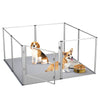 3 in 1 Dog Whelping Pen Box Large Heavy Duty Dog Playpen Cage Crate Anti-anxiety