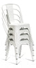 Style Industrial Metal Dining Chairs Vintage Retro Kitchen Cafe Stacking