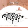 King Size Heavy Duty Metal Platform Bed Frame