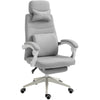 Home Office Chair Swivel Desk Chair with Adjustable Height Footrest Grey