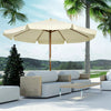 3.3(m) Garden Parasol Umbrella Outdoor Sun Shade Canopy with 8 Ribs Beige