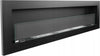 Bio Ethanol Fireplace Biofire Fire Black Wall Glass 1400 x 400 Modern Stylish