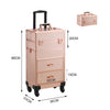 Rolling 4 in 1 Makeup Trolley Beauty Trolley Case w/Drawers Hairdressing Case