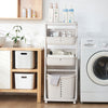 Rolling Laundry Sorter Cart Washing Basket Clothes Hamper Storage Bin On Wheels