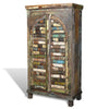 Reclaimed Wood Bookshelf Bookcase 2 Doors & 3 Shelves