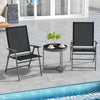 2 Pieces Patio Folding Chairs Outdoor Patio Chairs Portable Dining Chair