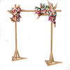 10FT Rustic Sturdy Wood Backdrop Stand Square Wedding Arch Stage Show Farmhouse