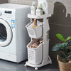 Rolling Laundry Sorter Cart Washing Basket Clothes Hamper Storage Bin On Wheels