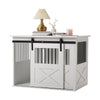Dog Crate FurnitureDog Crate End Table w/ Iron Doors, Indoor End Table Sideboard