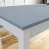 Dining Table and Chairs for 4 People,Kitchen Table Set,Grey&White,Solid Wooden