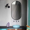 70*40cm Oval Arched Wall Mounted Mirror Bathroom Bedroom Makeup Dressing Mirror