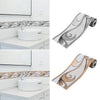 Peel Stick Floral Pattern Waistline Wallpaper Tile Sticker Skirting Border Decor