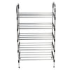 4/5/8 Tier Metal Shoe Rack Stand Space Save Storage Organiser Shelf with MDF Top