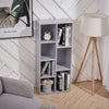 Grey 7 Cube Shelf Storage Display Cabinet Floor Standing Wall Hanging Bookcase