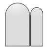 Arched Bathroom Mirror Cabinet Wall Mounted with Storage For Bathroom Black