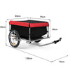 Folding Bike Trailer Cargo Bicycle Luggage Storage Carrier Trailer Steel Frame