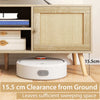 Boho TV Stand for TVs up to 55” PE Rattan Media Console Table