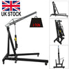 Hydraulic Folding Engine Crane Stand Hoist Lift Jack Wheels 2 Ton Workshop Tools