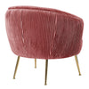 Velvet Scallop Shell Back Tub Chair Armchair Dressing Sofa Stool Bedroom Lounge