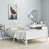 Pine Wood Bed Frame with Headboard and Footboard for Kids Bedroom White