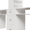 NEW Manicure Nail Table Large Salon Professional Nail Station with Storage Shelf